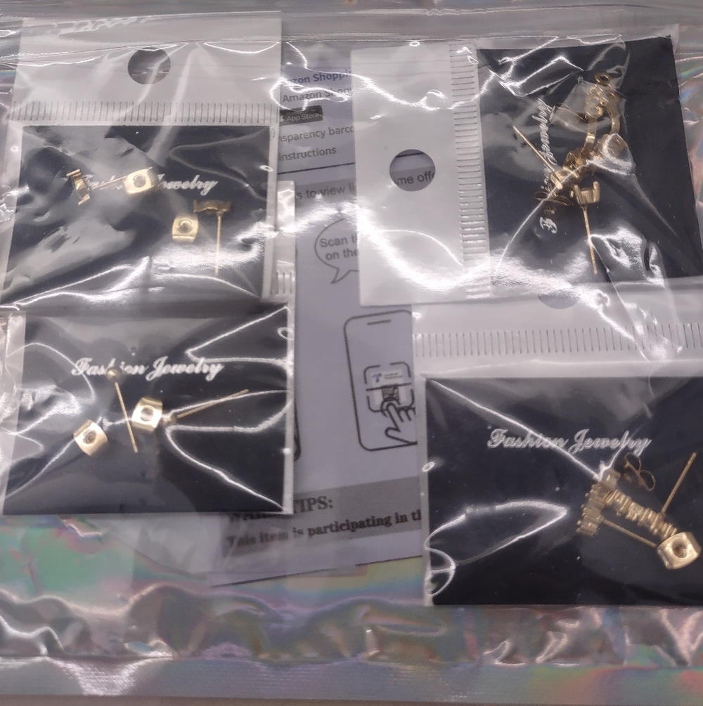NIP Hypoallergenic Post4 Pair Gold-plated